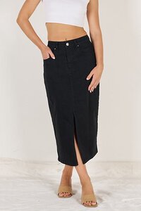 Wakee Denim Midi Skirt