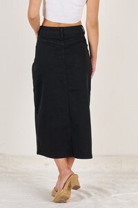 Wakee Denim Midi Skirt