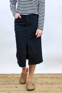 Wakee Denim Midi Skirt