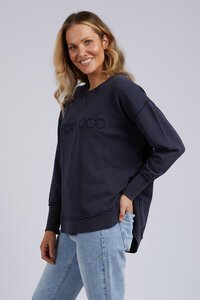 Foxwood Navy Washed Simplified Crew