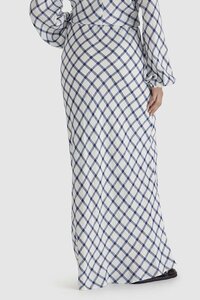 Sass Beau Bias Check Skirt